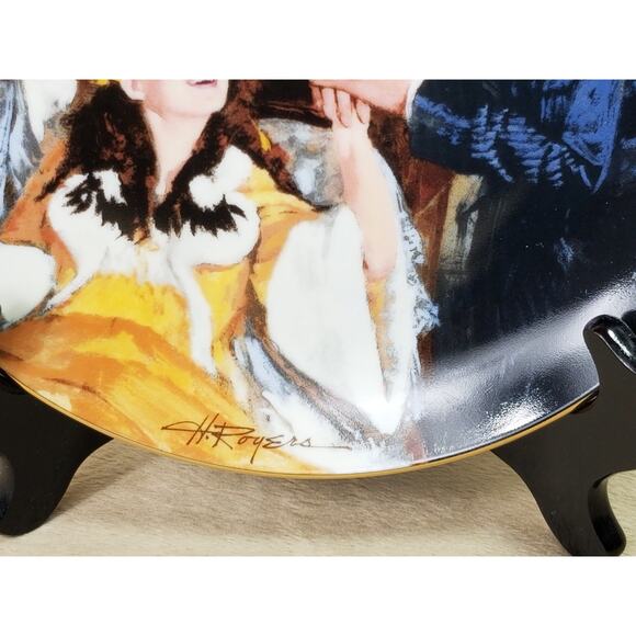 Gone With The Wind Scarlett And Rhett Honeymoon 1990 Plate Wall Decor Fine China - Picture 8 of 13